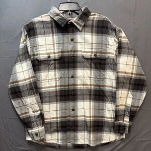 Red Head Plaid Flannel Button Shirt, Men XL  Multicolor Long Sleeve